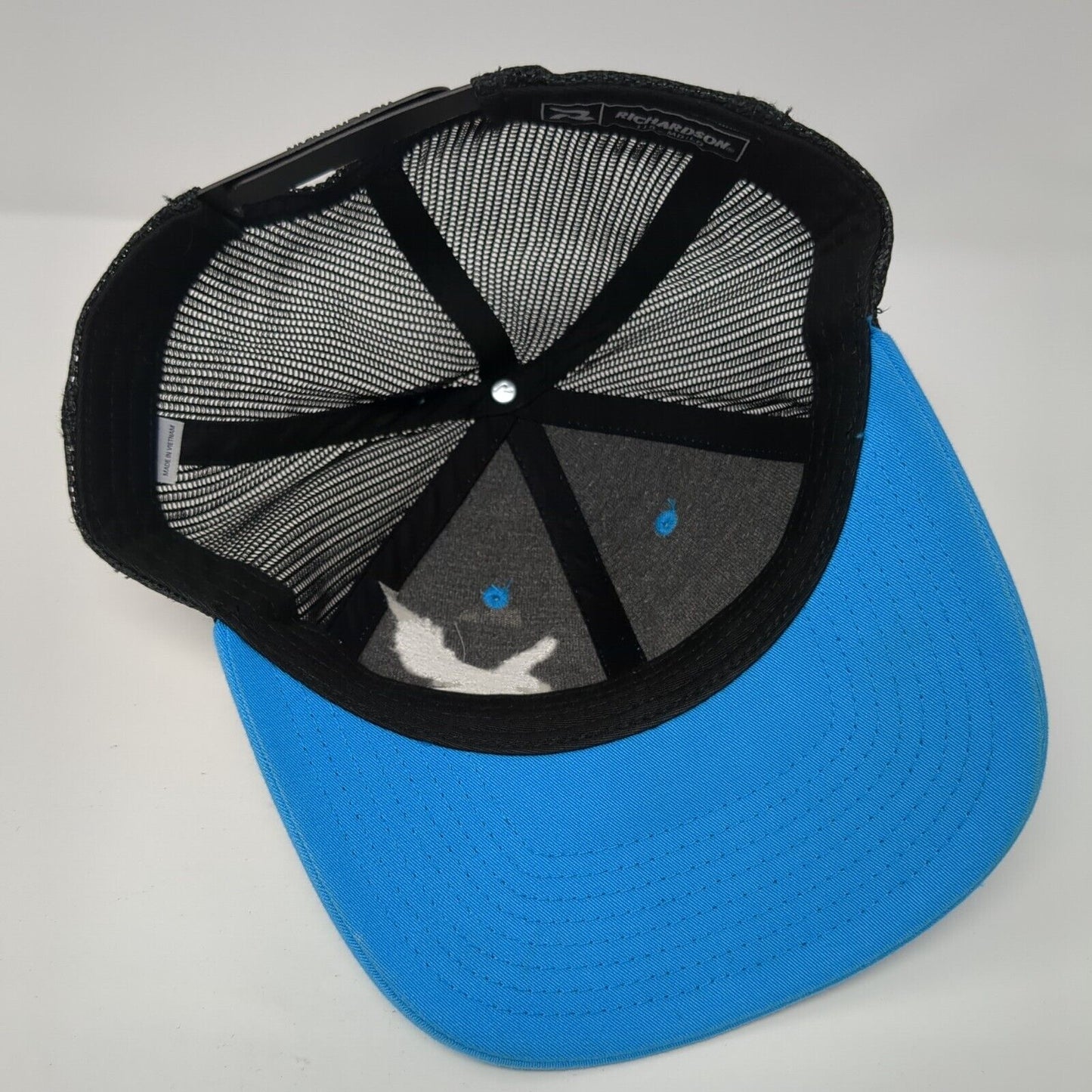 EESA Snapback Mesh Back Trucker Hat Blue M/L Embroidered Richardson