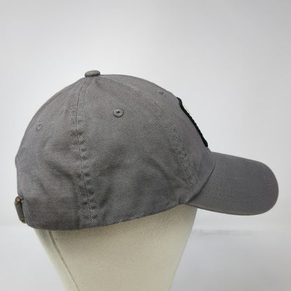 Baseball Cap Gray One Size Turtle Poppers Graphic Patch Adjustable Hat