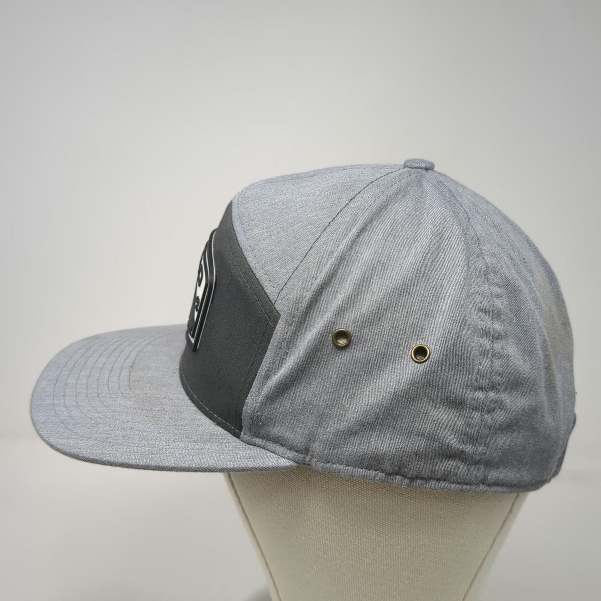 Richardson Baseball Cap Gray One Size Idaho Mountain Patch 7 Panel Strapback Hat