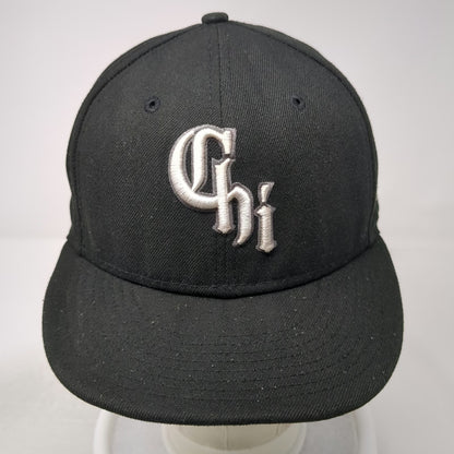 New Era Chicago White Sox MLB Snapback Hat Black One Size 9FIFTY Chi Flat Brim