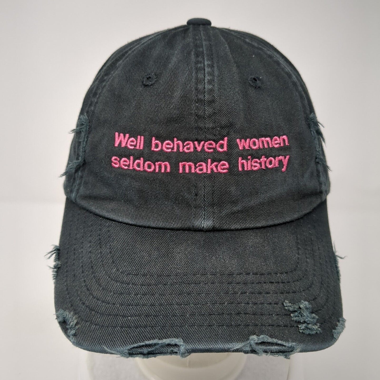 Well Behaved Women Slideback Hat Black One Size Adjustable District