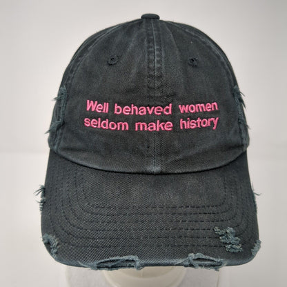 Well Behaved Women Slideback Hat Black One Size Adjustable District