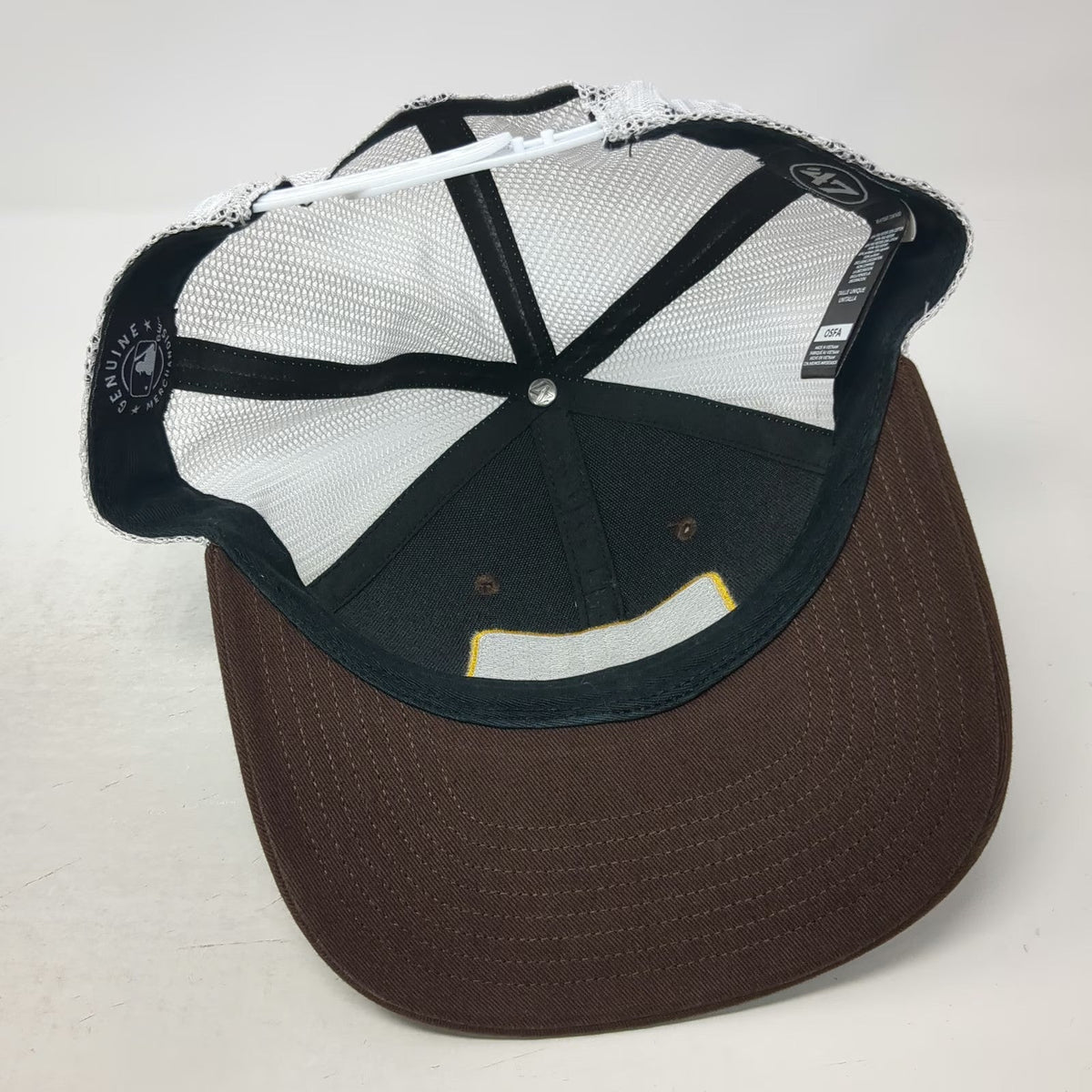 47 Brand San Diego Padres MLB Trucker Hat Brown One Size Spring Training Mesh