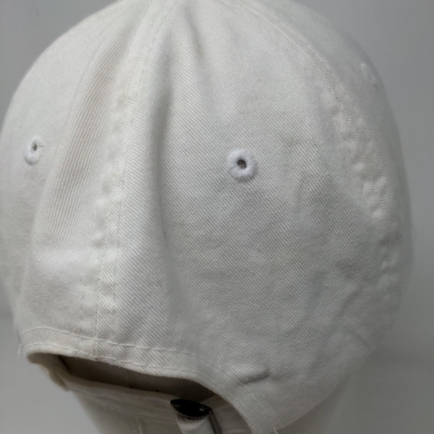 GO Horse Slideback Hat White OSFM Embroidered 6 Panel Outdoor Cap