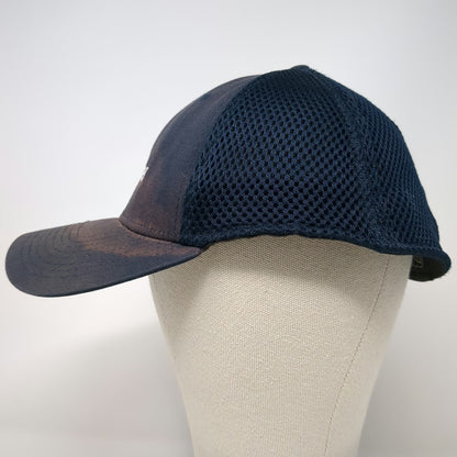 New Era Baseball Cap Blue L Google Fiber GFiber Mesh Stretch Fit Curved Bill Hat