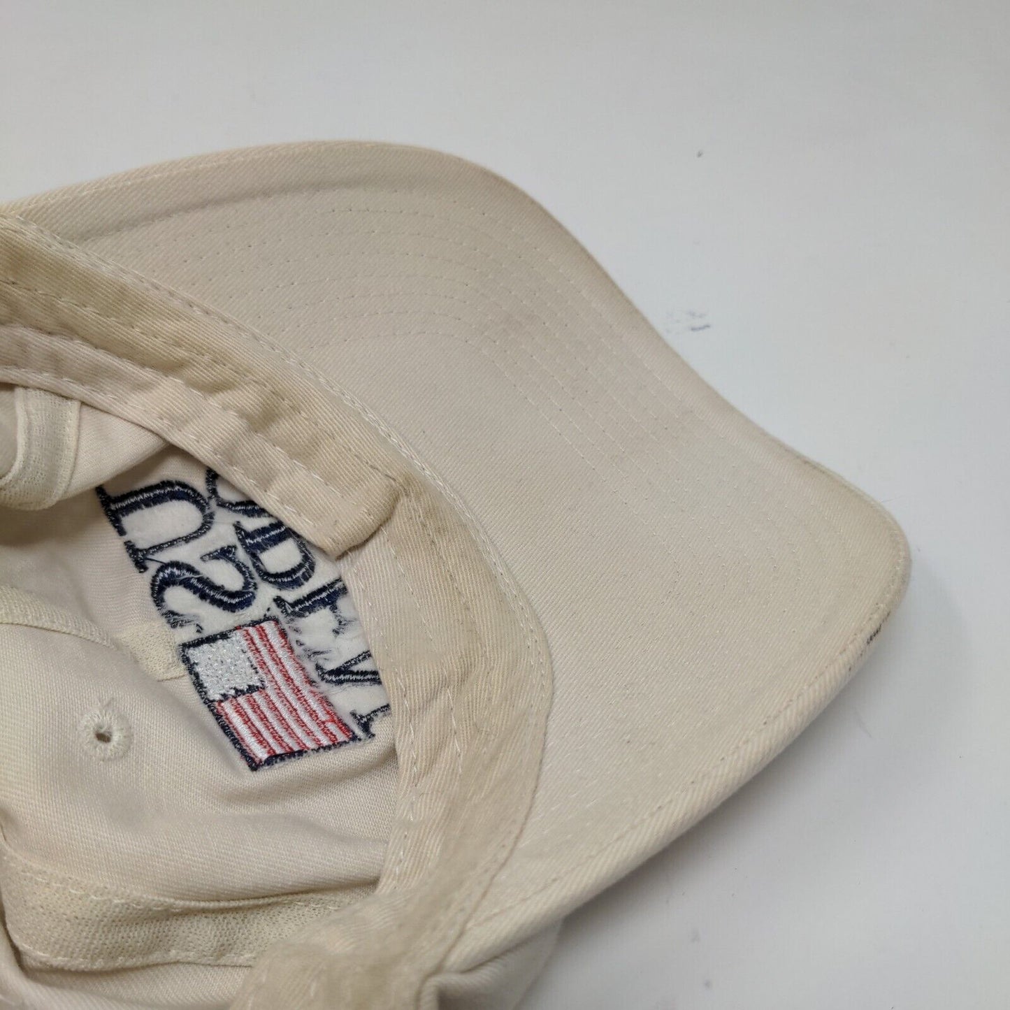 USGA Men's Slideback Hat Tan Embroidered US Open 2003 Olympia Fields Vintage