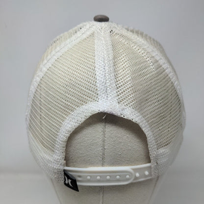 Hurley Snapback Trucker Hat Gray One Size Mesh Back Colorblock