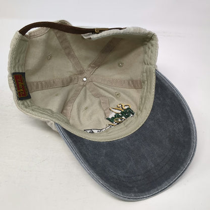 Zkapz Baseball Cap Beige One Size Hat R.H. White Construction 80 Years Blue Brim