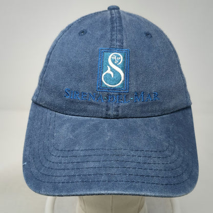 Otto Baseball Cap Blue One Size Sirena Del Mar Logo Strapback Cotton Hat