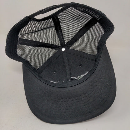 Richardson Men's Snapback Mesh Back Hat Black Embroidered Fargo Style 112