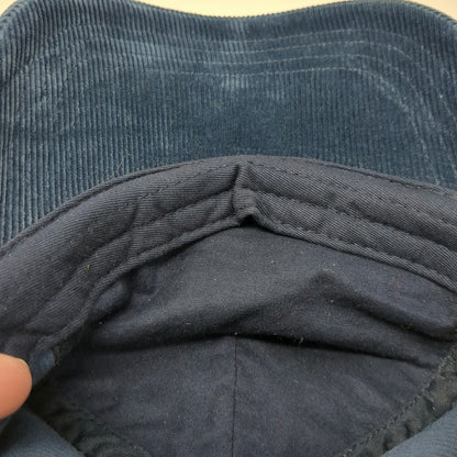 BDG Baseball Cap Blue One Size Corduroy Slideback Adjustable Plain Solid hat