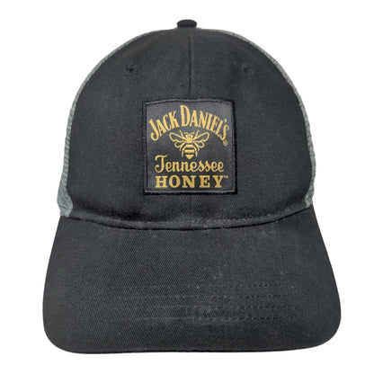 Jack Daniel's Tennessee Honey Strapback Mesh Back Trucker Hat Black OSFA