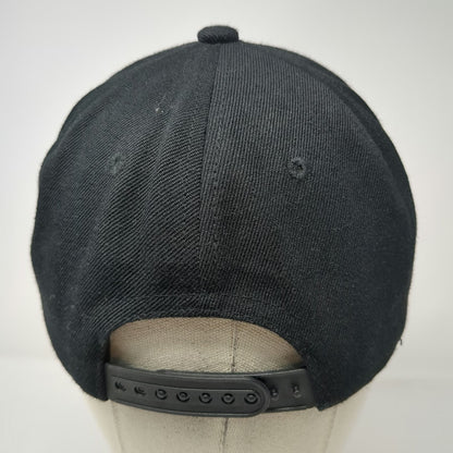 Burning Hearts Tattoo Hat Black One Size Snapback BHTC Flat Brim Graphic Cap