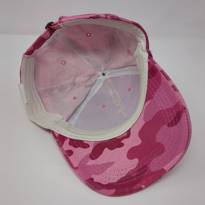 Kun Gu Slideback Hat Pink Camouflage OSFA Adjustable Blank Vent Holes