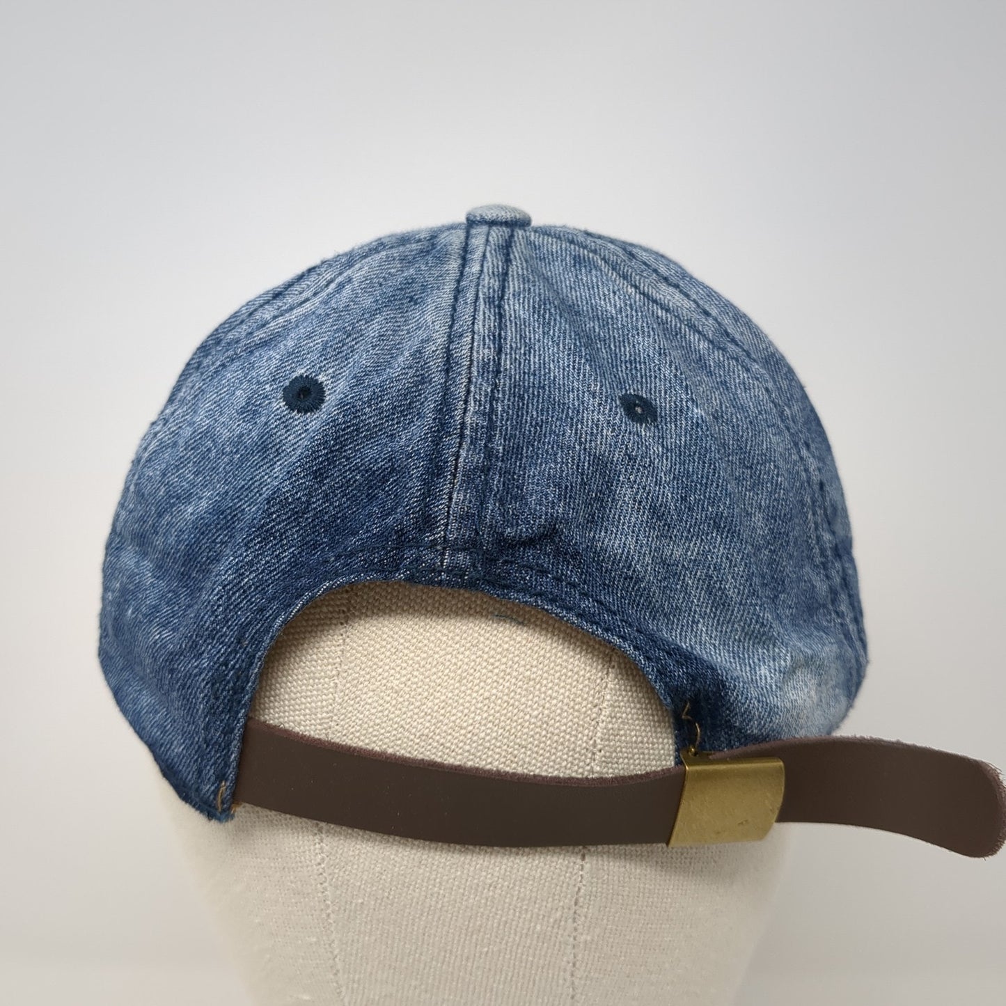 Unbranded Slideback Hat Blue One Size Adjustable Lightweight Denim Blank