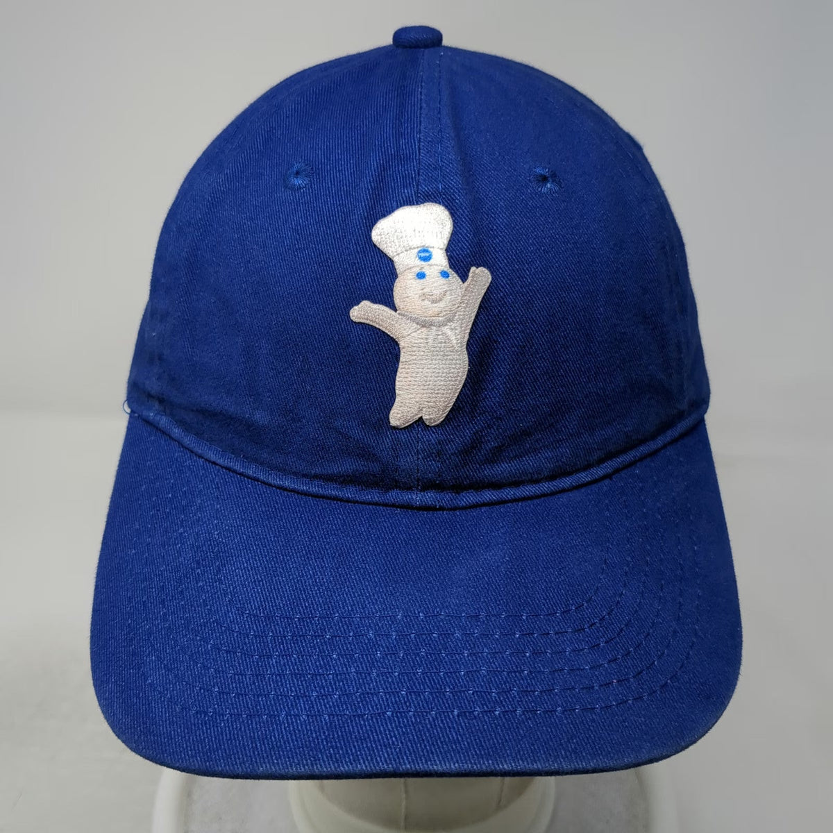 Port & Company Baseball Cap Blue One Size Pillsbury Doughboy Hat Slideback