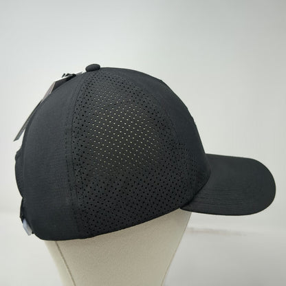 Puma 5 Panel Black One Size Strapback Perforated Mesh Performance Athletic Hat