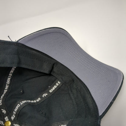 Adidas Trefoil Slideback Hat Black One Size Adjustable All Over Print