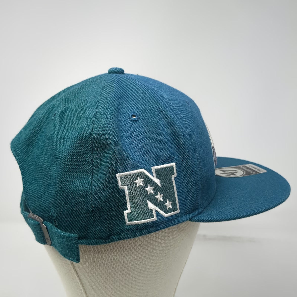 Philadelphia Eagles NFL 47 Brand Green One Size Cap Strapback NFC Logo Patch