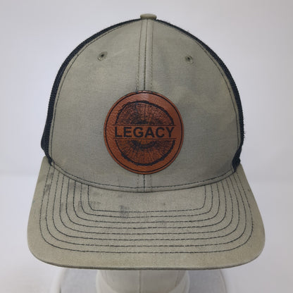 Legacy Snapback Trucker Hat Brown One Size Adjustable Mesh Back Richardson