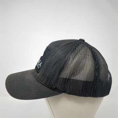 Ourea Outdoors Snapback Trucker Hat Black One Size Mesh Back 6 Panel