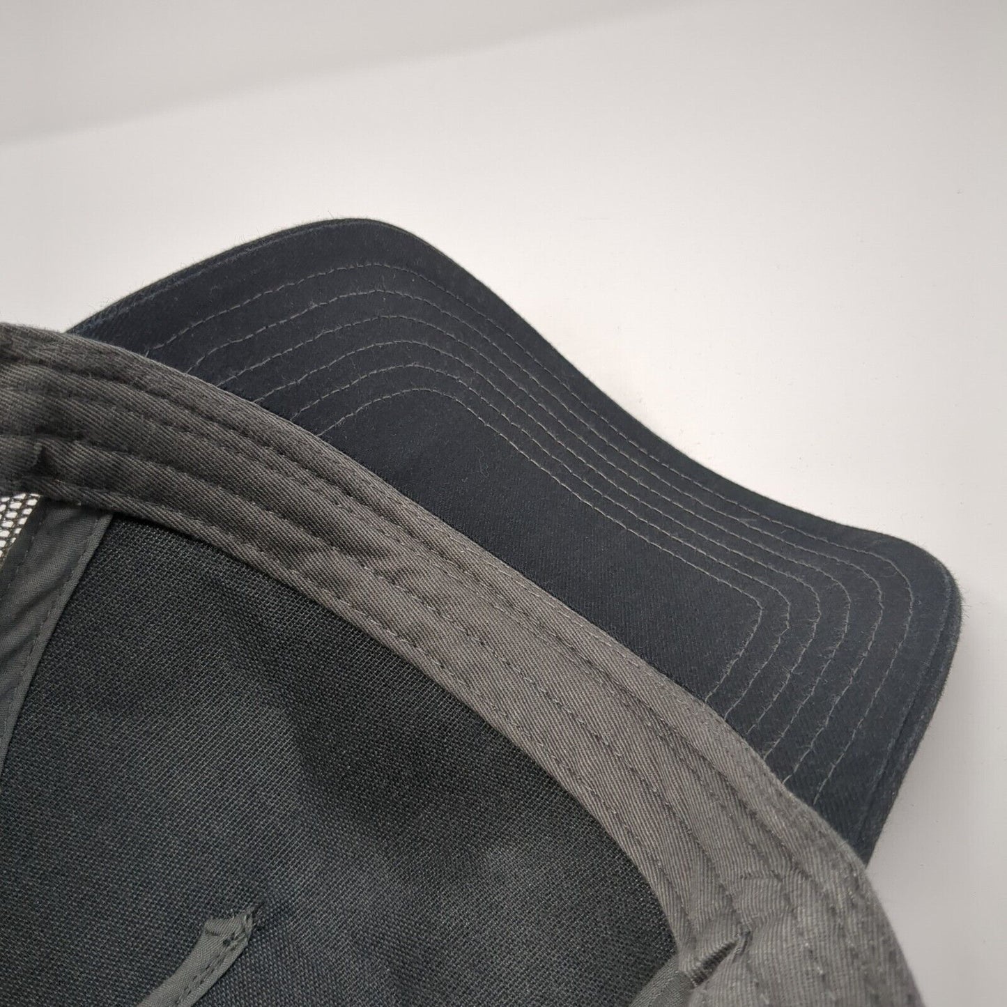 Otto Snapback Mesh Back Trucker Hat Black One Size Letter F Logo Patch