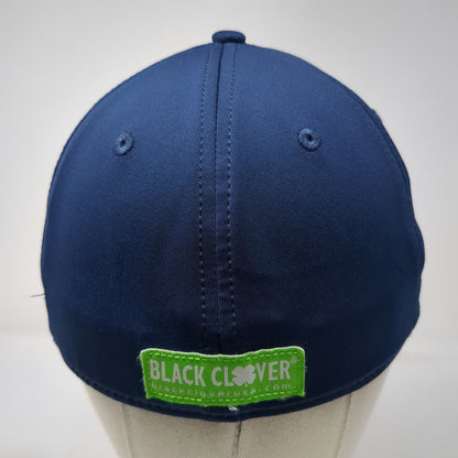 Black Clover Baseball Cap Blue M Suncadia Live Lucky Clover Green Stretch Hat