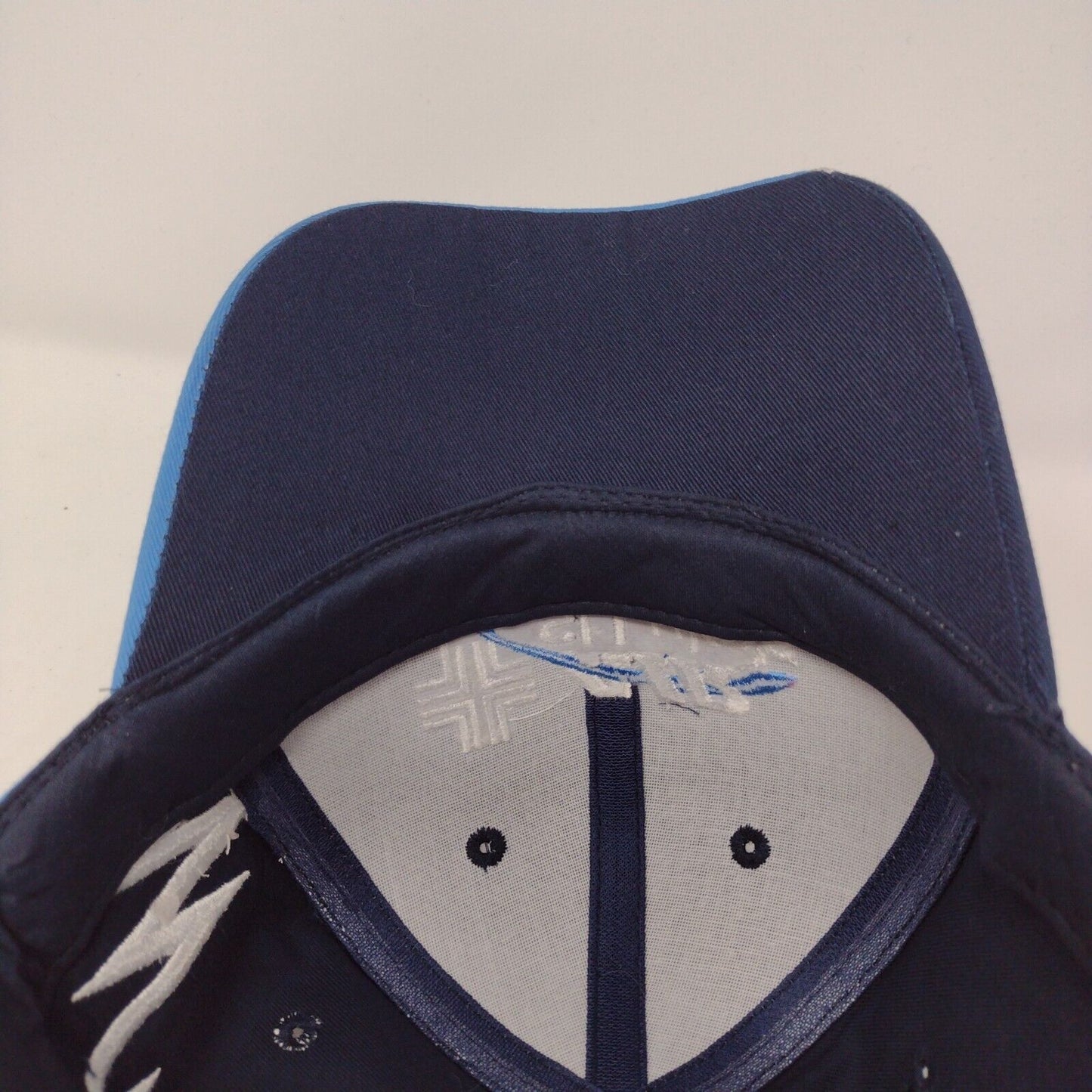 AIR St Luke's Strapback Hat Blue OSFA Adjustable Embroidered 6 Panel Cotton