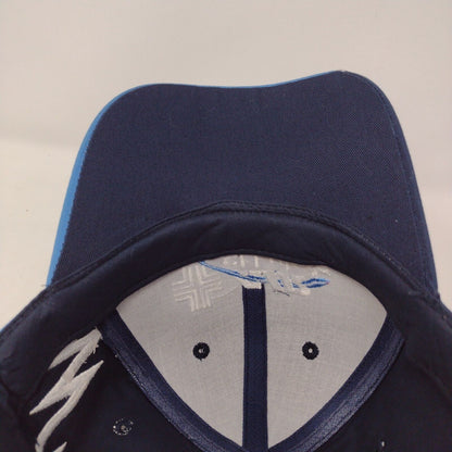 AIR St Luke's Strapback Hat Blue OSFA Adjustable Embroidered 6 Panel Cotton