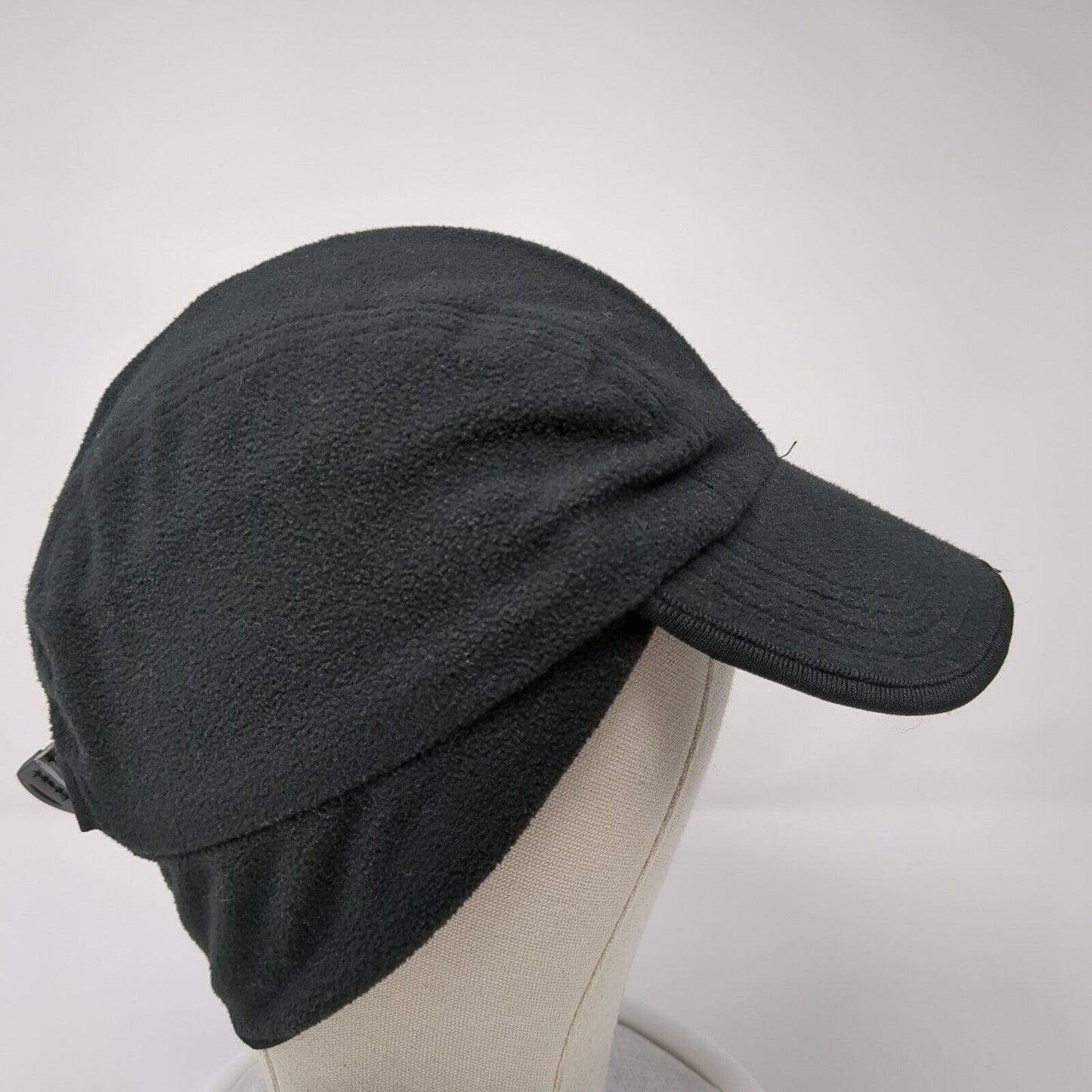 Unbranded Winter Trapper Hat Black One Size Adjustable Ear Flaps Blank Wool