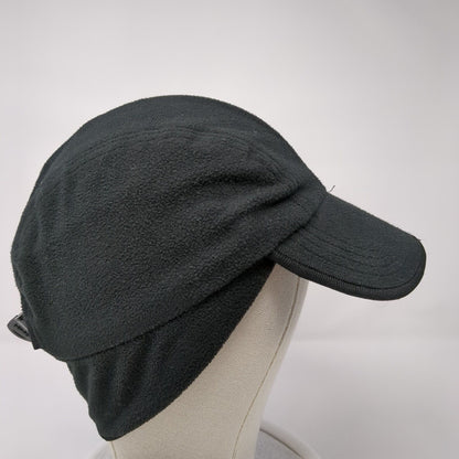 Unbranded Winter Trapper Hat Black One Size Adjustable Ear Flaps Blank Wool