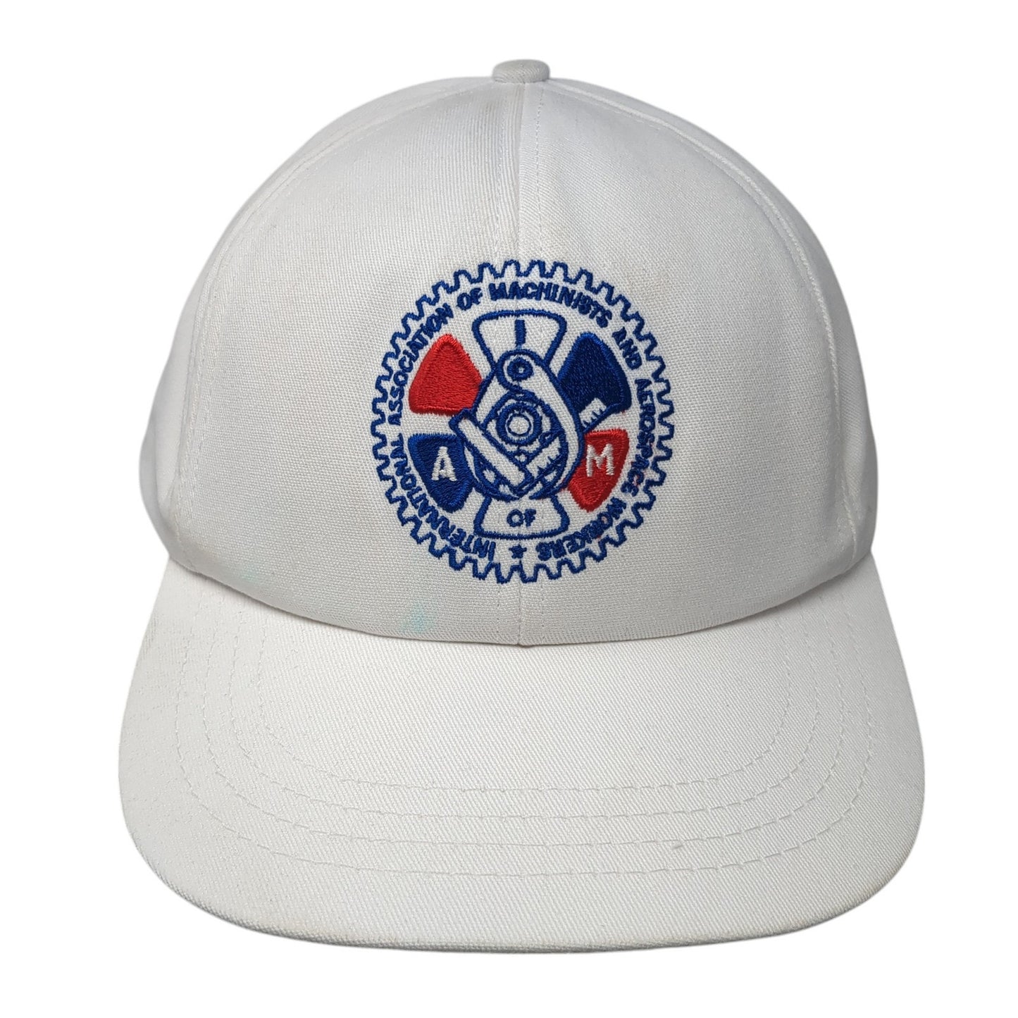 International Association of Machinists & Aerospace Snapback Hat White One Size
