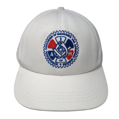 International Association of Machinists & Aerospace Snapback Hat White One Size