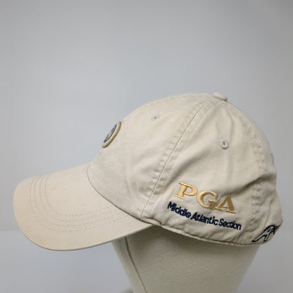 PGA Professional Golfers Association of America Strapback Hat Beige OS Ahead