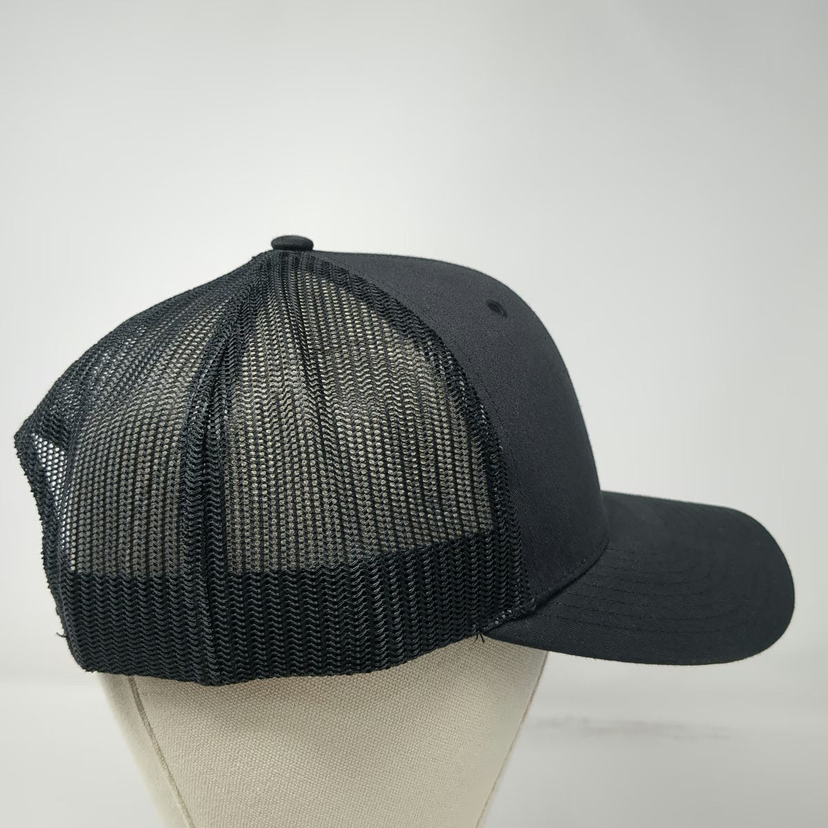 Richardson Trucker Hat Black XL 42 Mesh Snapback Signature Ross Chastain