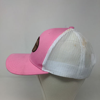 Richardson Women's Mesh Back Snapback Hat Pink White Wiley Sanders Truck Lines