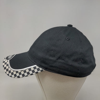 Pace Racewear Men's Strapback Hat Black Size OSFA Checkered Flag Pattern