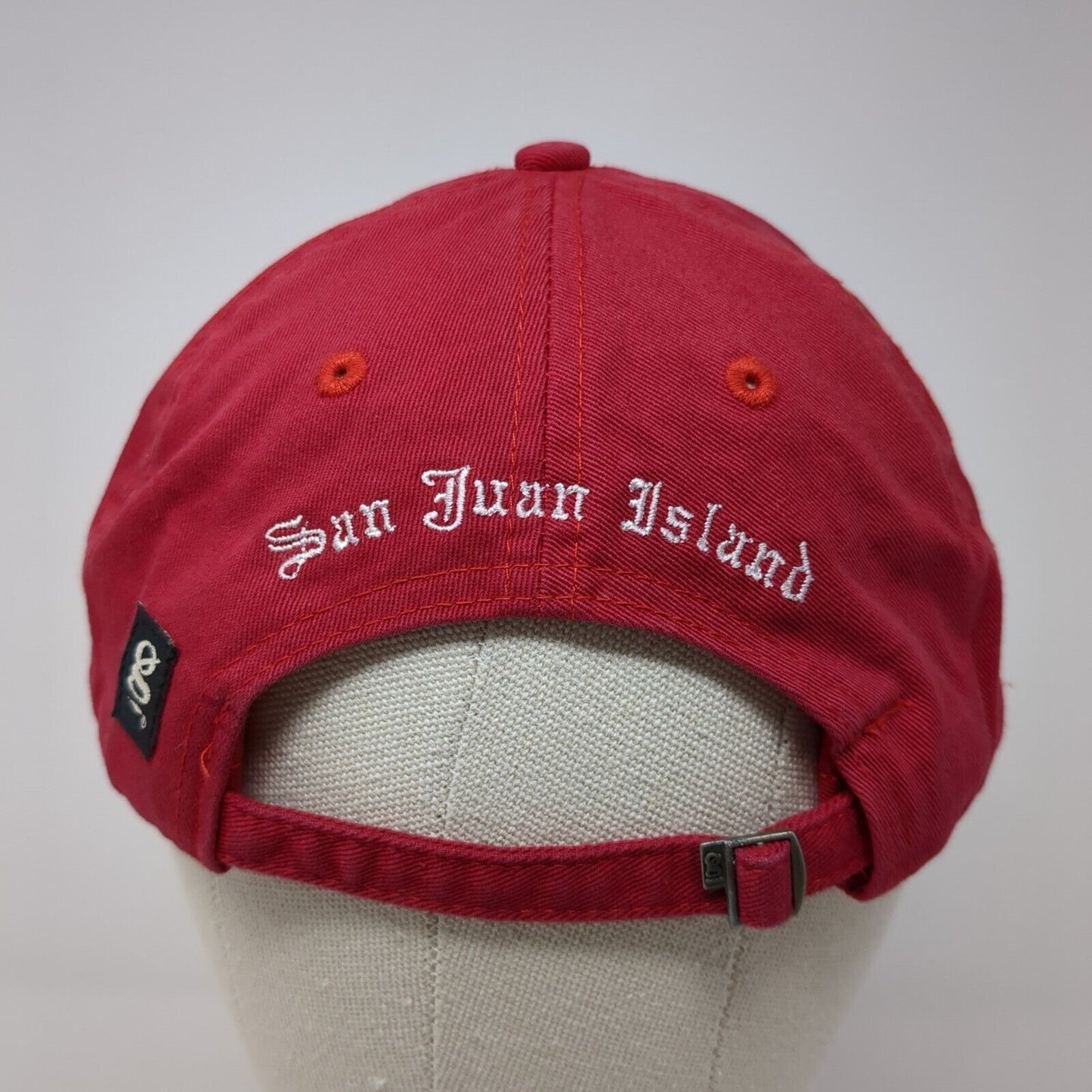 Roche Harbor Slideback Hat Red One Size San Juan Island Gear For Sports