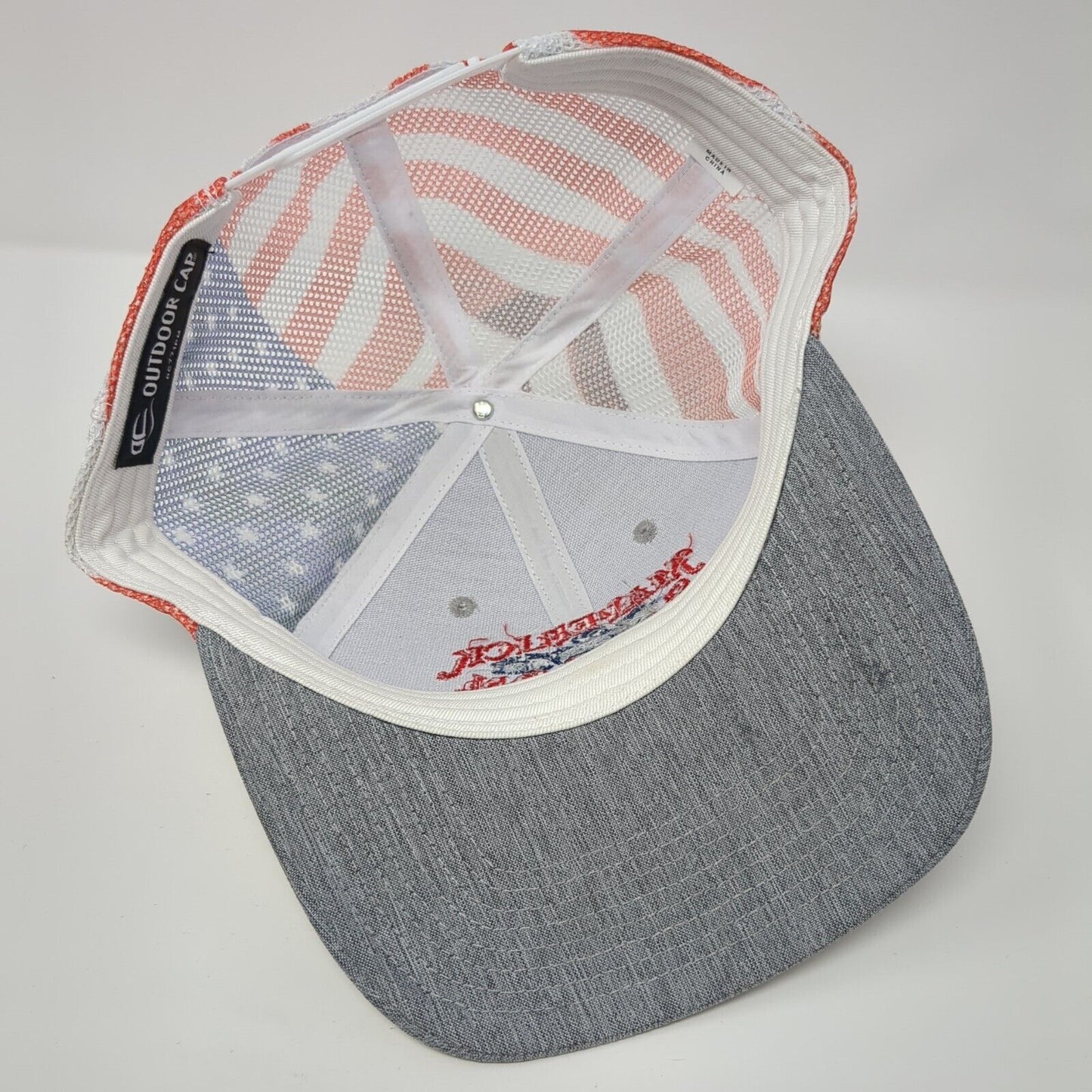 Maverick Saloon Santa Ynez Co Adult Snapback Trucker Hat Multi OS Patriotic OC