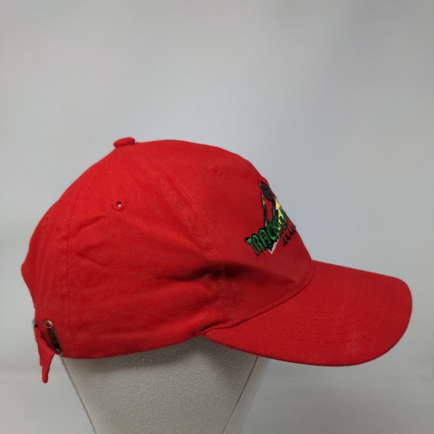 Tracks & Record Jamaica Slideback Hat Red One Size Adjustable Embroidered