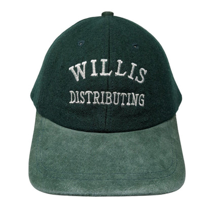 Willis Distributing Slideback Hat Green One Size Adjustable Embroidered Mega Cap