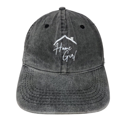 Home Girl Slideback Hat Gray One Size Adjustable 6 Panel Vent Holes