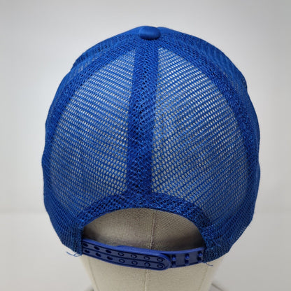 Farmington Parks Snapback Rope Trucker Hat Blue One Size Mesh Back