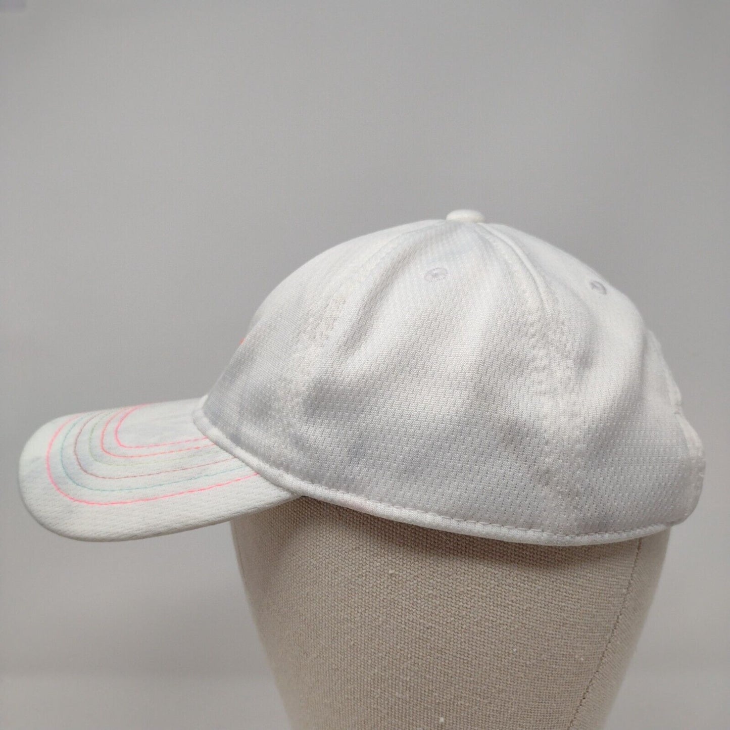 Nike Dri-Fit Child Strapback Hat White One Size Adjustable Embroidered Swoosh