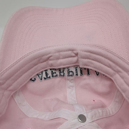 Caterpillar Baseball Cap Pink One Size CAT Logo Embroidered Slideback Cotton Hat