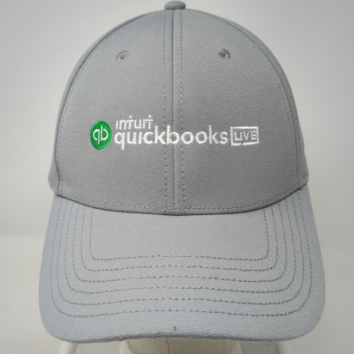The North Face Baseball Cap Gray One Size Intuit Quickbooks Live Logo Hat Buckle
