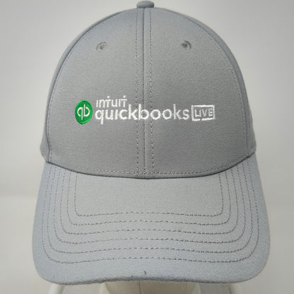The North Face Baseball Cap Gray One Size Intuit Quickbooks Live Logo Hat Buckle
