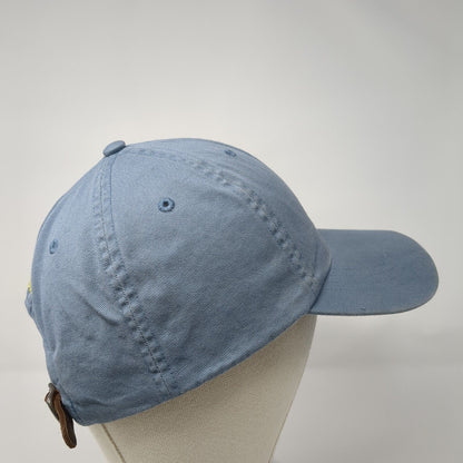 Polo Ralph Lauren Slideback Hat Blue One Size Small Pony Leather Strap