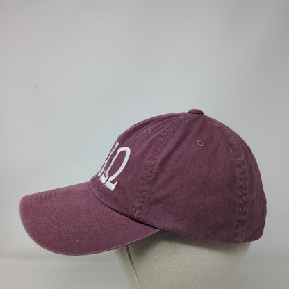 Alpha Chi Omega Slideback Hat Red Burgundy One Size Port Authority
