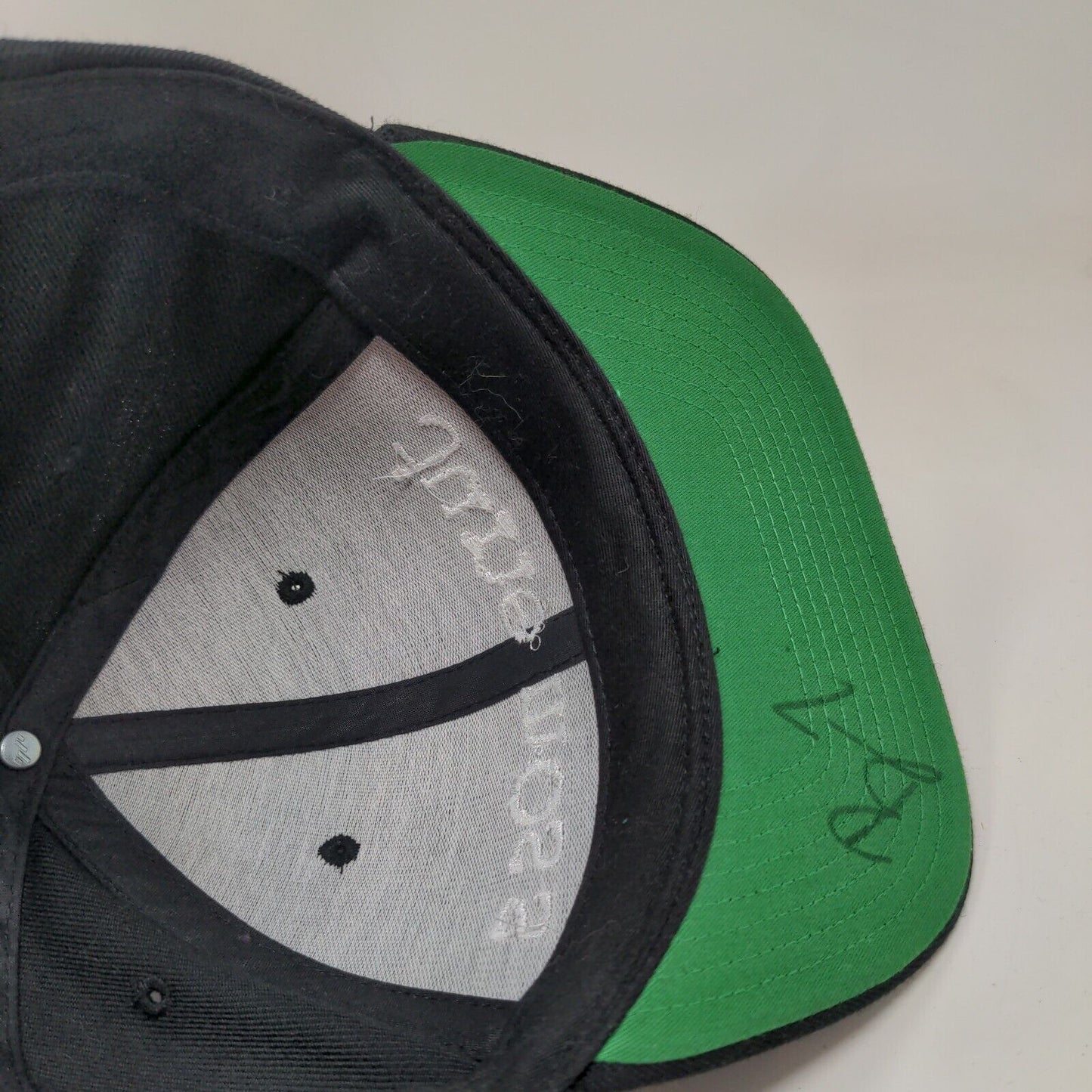 June Moss Men's Snapback Hat Black Adjustable Autographed Becca Tobin
